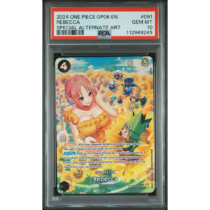 [PSA 10] Rebecca | SP Super Rare Alt Art (OP05-091) [English]