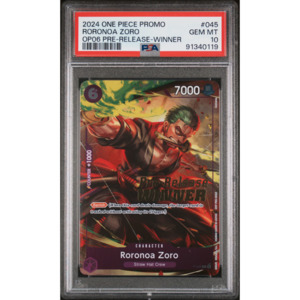 [PSA 10] Roronoa Zoro | Pre-Release Winner Promo (P-045) [English]