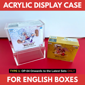 One Piece Sealed English: ONE PIECE English Booster Box - Acrylic Display Case
