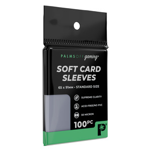 Palms Off Soft Penny Card Sleeves (100 Pack, Clear)