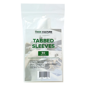 Geek Culture Pull-Tab Sleeves (50 Pack, Clear)