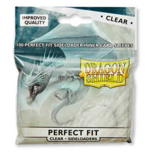 Dragon Shield Perfect Fit Sideloader Inner Sleeves (100 Pack, Clear)
