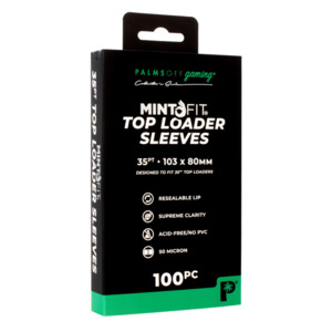 Tcg Accessories: Palms Off Mint-Fit Toploader Sleeves (35pt, 100 Pack)
