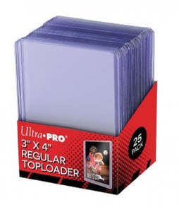 Card Protection: ULTRA PRO – TOPLOADER- 3″ X 4″ Clear Regular Toploader 25ct