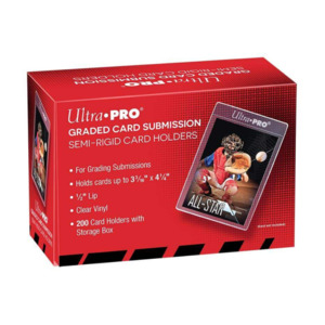 Card Protection: Ultra Pro – Standard Size Tall Semi-Rigid Card Holders with 1/2″ Lip