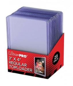ULTRA PRO - TOPLOADER- 3 X 4 Clear Regular Toploader 25ct - Cardtopia NZ