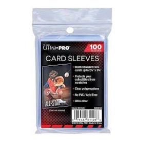 Ultra Pro Soft Card Sleeves 2-5/8 X 3-5/8, Ultra Clear - Cardtopia NZ