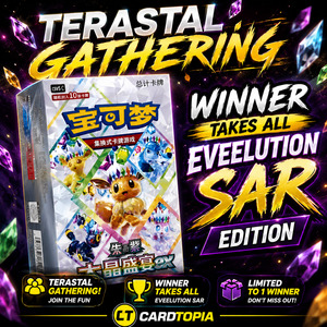 New Arrivals: Pokemon Terastal Gathering – Winner Takes All (Eeveelution SAR Edition)
