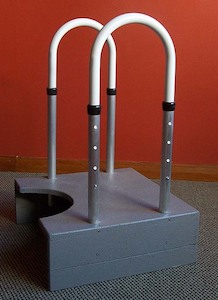 Bathroom Safety: Toilet Step Double Adjustable