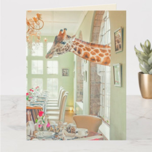 Products: Breakfast Time Large Greeting Card