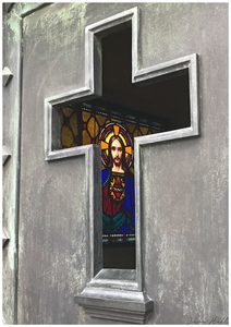 Products: Stained Glass Jesus, Recoleta Cemetery