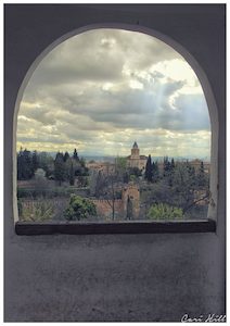 Alhambra Window, Granada, Spain