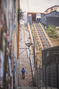 Travel: Valporaiso 1, Street Scene, Chile