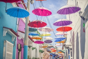 Umbrella Alley Landscape, Cartagena