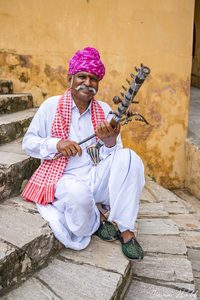 People: Sarangi Player. Jaipur
