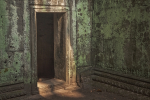 Passageways: Angkor Wat Green Moss, Cambodia