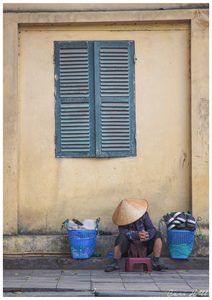 Blue Shutters, Hanoi, Vietnam