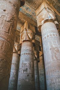 Hathor Columns, Dendera Temple