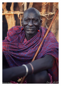 Maasai Man in Purple Cloak, Kenya