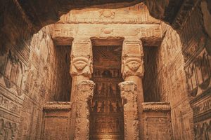 Temple of Hathor, Dendera. Egypt