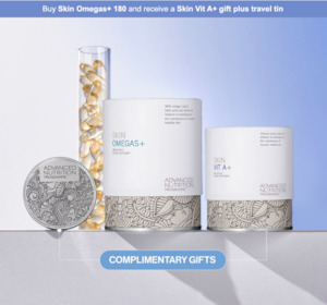 Advanced Nutrition Programme - Omega+ (180cap) & FREE VitA