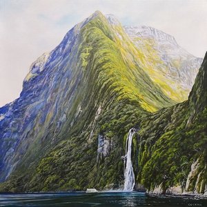 Stirling Falls - New Zealand - Carl Cockill Artist