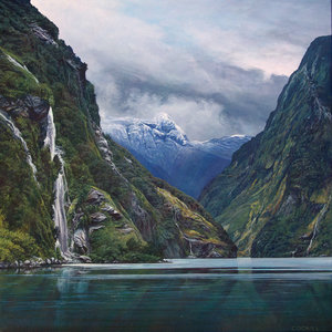 Products: Glenorchy - toward Dart River - Carl Cockill Artist