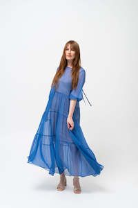 Silk Waterfall Dress