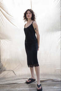 All: Satin & Lace Bias Skirt