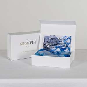 NZ inspired silk scarf - Mountain Ranges