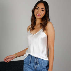 Silk Camisole top - Pearl