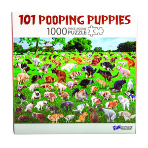 101 Pooping Puppies 1000 pc Jigsaw Puzzle – Carolina Trading