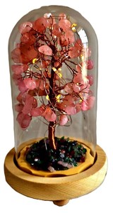 Gemstone Tree with USB LED Light Rose Quartz – Carolina Trading