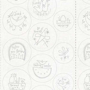 Stitchery Linen/Cotton Embroidery Panels - Sunshine and Lollipops - By Anni Downs