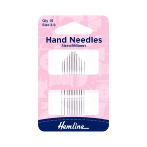 Sewing: Hand Needles - Straw/Milliner - by Hemline