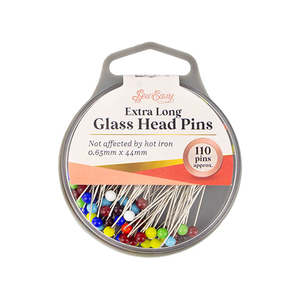 Patchwork Quilting: SewEasy Quilting Pins - Extra Long Glass Head