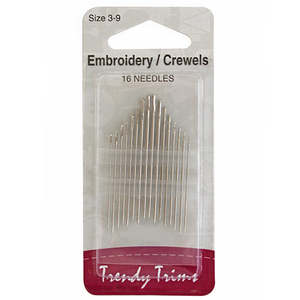 Patchwork Quilting: Embroidery / Crewels Sewing Needles Size 3-9