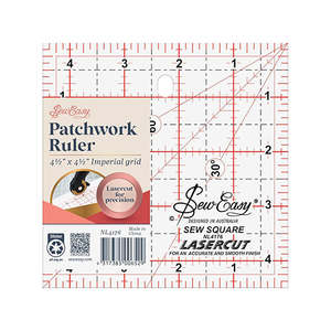 Patchwork Quilting: SewEasy Patchworking Ruler 4.5" x 4.5"