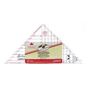 SewEasy Patchworking Ruler - Star and Geese 12.875" x 6.5"