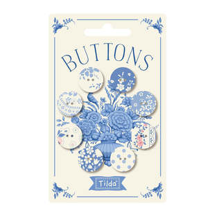 Patchwork Quilting: Buttons - By Tilda Fabrics - Something Blue