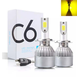 H3 Yellow LED Kit with Fan Cooling System - 6800lms