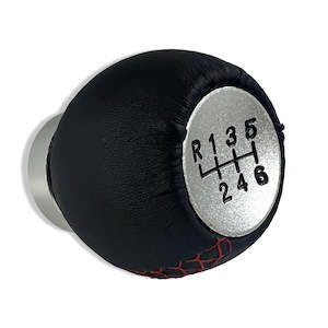 6 Speed Leather Shift Knob - M8/ M10/ M12 thread