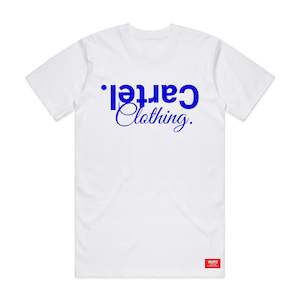 Products: Classic Tee White - Royal Blue