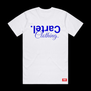 Best Sellers: Classic Tee White - Royal Blue