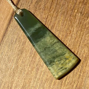 Marsden Flower Pounamu Toki Pendant