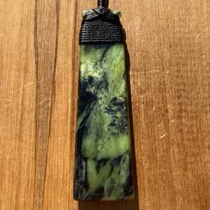 Douglas Creek Greenstone: Douglas Creek Pounamu Toki Pendant