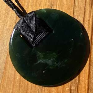 Kawakawa Pounamu Porohita Disc Pendant - Extra Large
