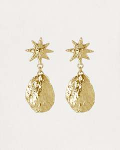 Molten Stars Earrings - Gold