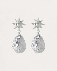 Molten Stars Earrings - Silver
