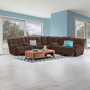 Fabric Lounge: Shira Corner Recliner Lounge Suite